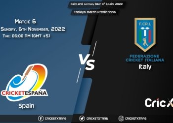 Italy and Germany tour of Spain, 2022, SPA vs ITA 6th Match Prediction, Fantasy Cricket Tips, Pitch Report and Injury Update