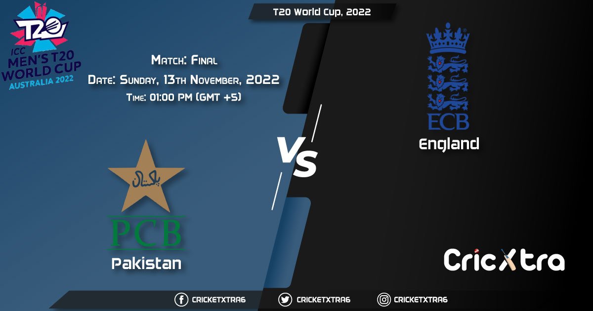PAK vs ENG, Live Score Match Final T20 World Cup, 2022, 2022 Live Streaming, November 13, 2022