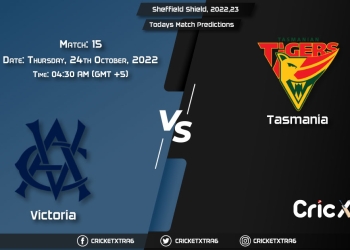 Sheffield Shield, 202223, VCT vs TAS 15th Match Prediction, Fantasy Cricket Tips, Pitch Report and Injury Update