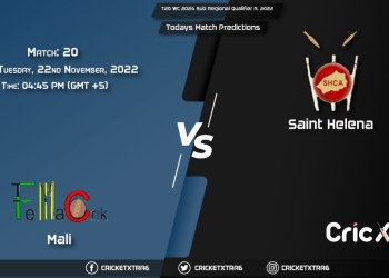 T20 WC 2024 Sub Regional Qualifier A, 2022, MLI vs SHN 20th Match Prediction, Fantasy Cricket Tips, Pitch Report and Injury Update