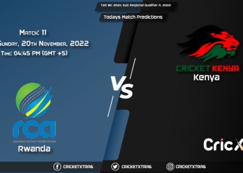 T20 WC 2024 Sub Regional Qualifier A, 2022, RWA vs KEN 11th Match Prediction, Fantasy Cricket Tips, Pitch Report and Injury Update