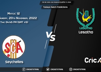 T20 WC 2024 Sub Regional Qualifier A, 2022, SEY vs LES 12th Match Prediction, Fantasy Cricket Tips, Pitch Report and Injury Update