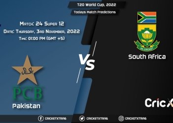 T20 World Cup, 2022, PAK vs SA Super 12 - Match 24 Prediction, Fantasy Cricket Tips, Pitch Report and Injury Update