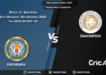 Vijay Hazare Trophy, 2022, TAR vs SAU 1st Semi-Final Match Prediction, Fantasy Cricket Tips, Pitch Report and Injury Update
