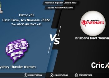 Women's Big Bash League 2022, ST-W vs BH-W 29th Match Prediction, Fantasy Cricket Tips, Pitch Report and Injury Update