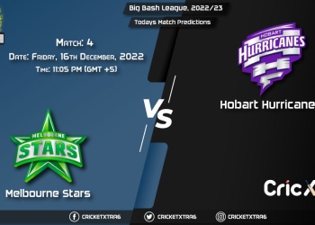 Big Bash League, 202223, STA vs HUR 4th Match Prediction, Fantasy Cricket Tips, Pitch Report and Injury Update