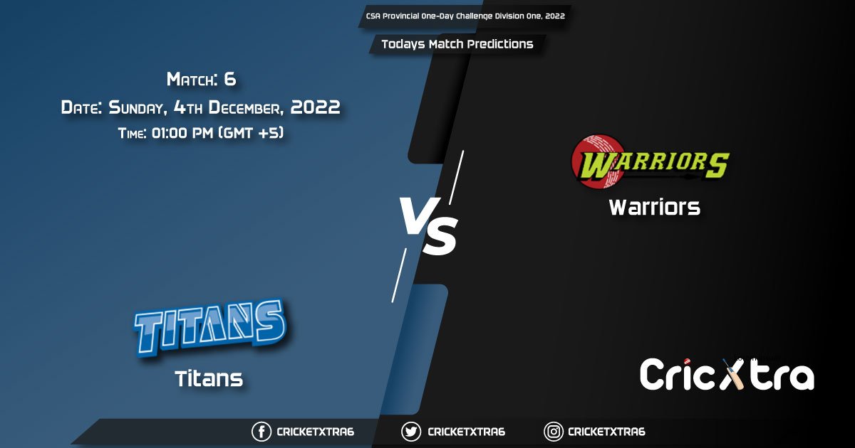CSA Provincial One-Day Challenge Division One, 2022, TIT vs WAS 6th Match Prediction, Fantasy Cricket Tips, Pitch Report and Injury Update
