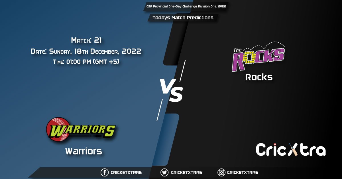 CSA Provincial One-Day Challenge Division One, 2022, WAS vs ROC 21st Match Prediction, Fantasy Cricket Tips, Pitch Report and Injury Update