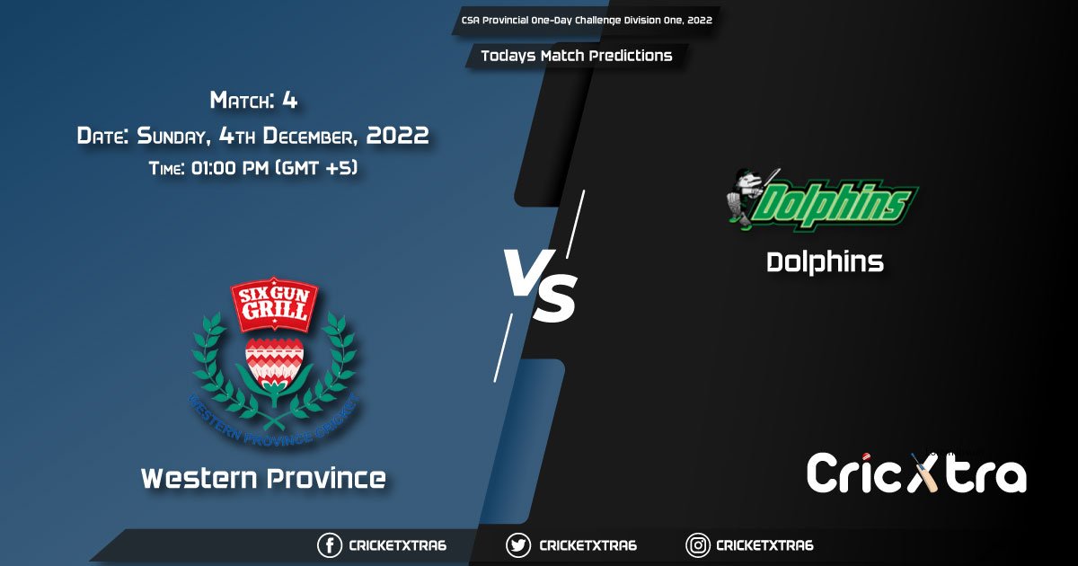 CSA Provincial One-Day Challenge Division One, 2022, WEP vs DOL 4th Match Prediction, Fantasy Cricket Tips, Pitch Report and Injury Update