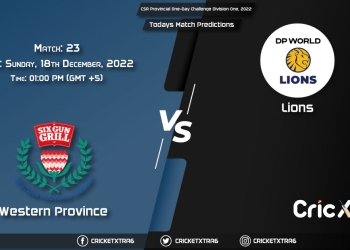 CSA Provincial One-Day Challenge Division One, 2022, WEP vs LIO 23rd Match Prediction, Fantasy Cricket Tips, Pitch Report and Injury Update