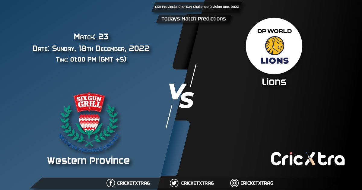CSA Provincial One-Day Challenge Division One, 2022, WEP vs LIO 23rd Match Prediction, Fantasy Cricket Tips, Pitch Report and Injury Update