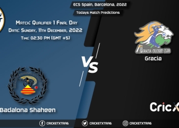 ECS Spain, Barcelona, 2022, BSH vs CAT Final Day Match Qualifier 1 Prediction, Fantasy Cricket Tips, Pitch Report and Injury Update