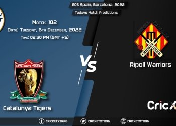 ECS Spain, Barcelona, 2022, CTT vs RIW 102nd Match Prediction, Fantasy Cricket Tips, Pitch Report and Injury Update