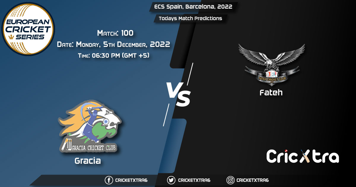 ECS Spain, Barcelona, 2022, GRA vs FTH 100th Match Prediction, Fantasy Cricket Tips, Pitch Report and Injury Update