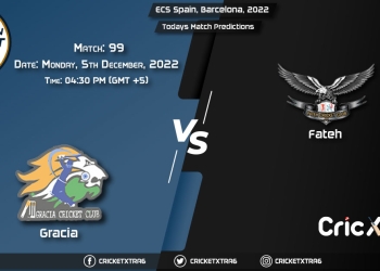 ECS Spain, Barcelona, 2022, GRA vs FTH 99th Match Prediction, Fantasy Cricket Tips, Pitch Report and Injury Update