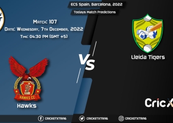 ECS Spain, Barcelona, 2022, HAW vs LDT 107th Match Prediction, Fantasy Cricket Tips, Pitch Report and Injury Update
