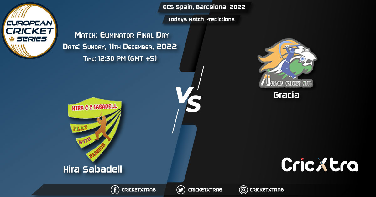 ECS Spain, Barcelona, 2022, HIS vs GRA Final Day Match Eliminator Prediction, Fantasy Cricket Tips, Pitch Report and Injury Update