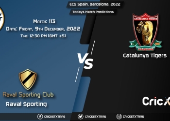 ECS Spain, Barcelona, 2022, RAS vs CTT 113th Match Prediction, Fantasy Cricket Tips, Pitch Report and Injury Update
