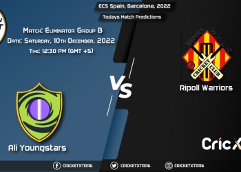 ECS Spain, Barcelona, 2022, RIW vs ALY Group B Match Eliminator Prediction, Fantasy Cricket Tips, Pitch Report and Injury Update