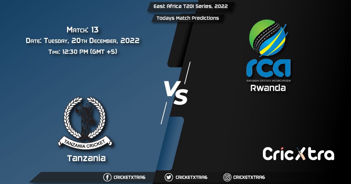 East Africa T20I Series, 2022, TAN vs RWA 13th Match Prediction, Fantasy Cricket Tips, Pitch Report and Injury Update