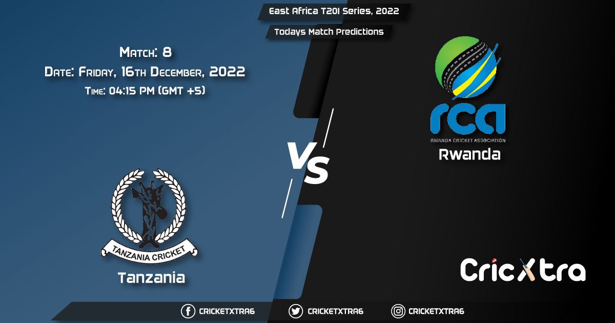 East Africa T20I Series, 2022, TAN vs RWA 8th Match Prediction, Fantasy Cricket Tips, Pitch Report and Injury Update