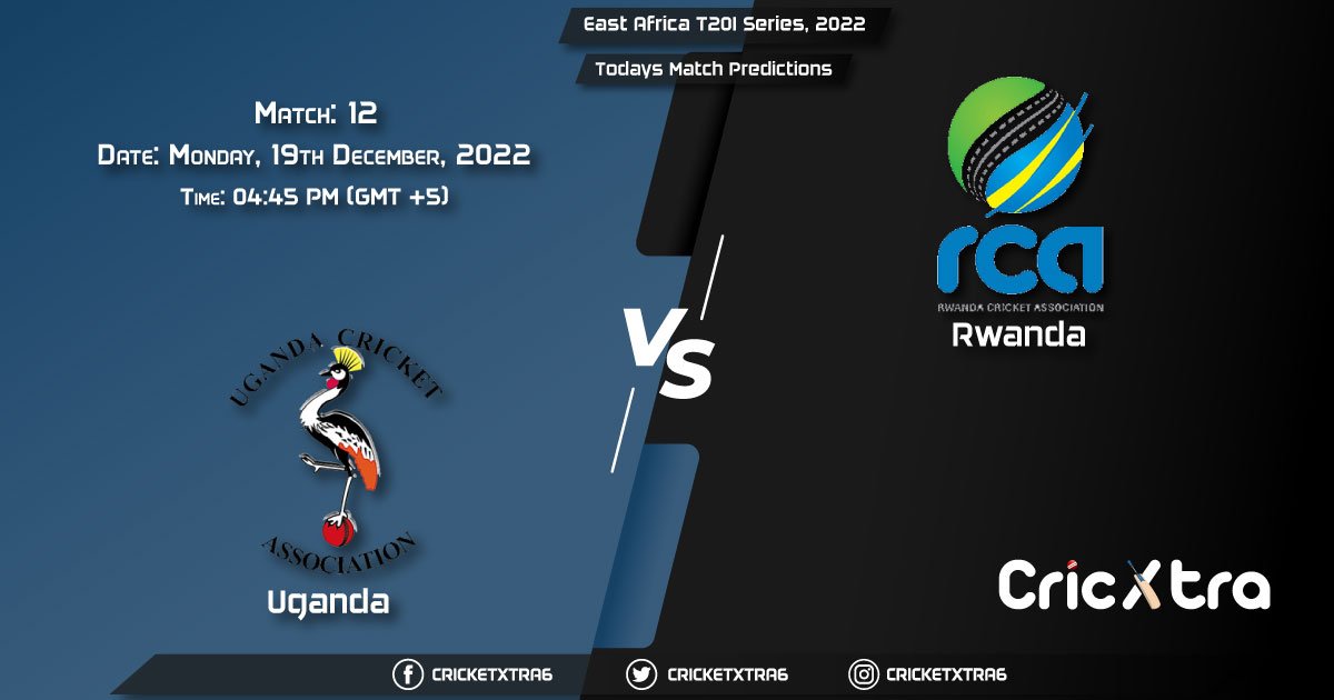 East Africa T20I Series, 2022, UGA vs RWA 12th Match Prediction, Fantasy Cricket Tips, Pitch Report and Injury Update