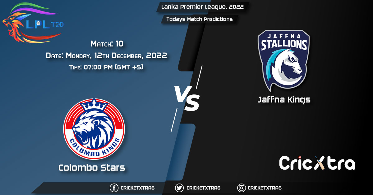 Lanka Premier League, 2022, CS vs JK 10th Match Prediction, Fantasy Cricket Tips, Pitch Report and Injury Update