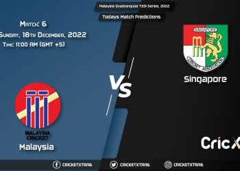 Malaysia Quadrangular T20I Series, 2022, MAS vs SIN 6 Match Prediction, Fantasy Cricket Tips, Pitch Report and Injury Update