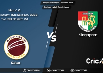 Malaysia Quadrangular T20I Series, 2022, QAT vs SIN 2 Match Prediction, Fantasy Cricket Tips, Pitch Report and Injury Update