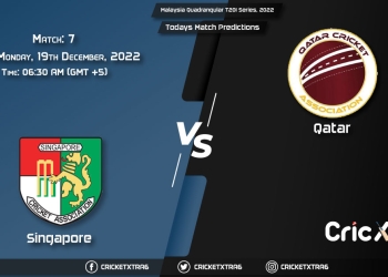 Malaysia Quadrangular T20I Series, 2022, SIN vs QAT 7 Match Prediction, Fantasy Cricket Tips, Pitch Report and Injury Update