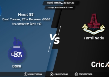 Ranji Trophy, 202223, DEL vs TN 57th Match Prediction, Fantasy Cricket Tips, Pitch Report and Injury Update
