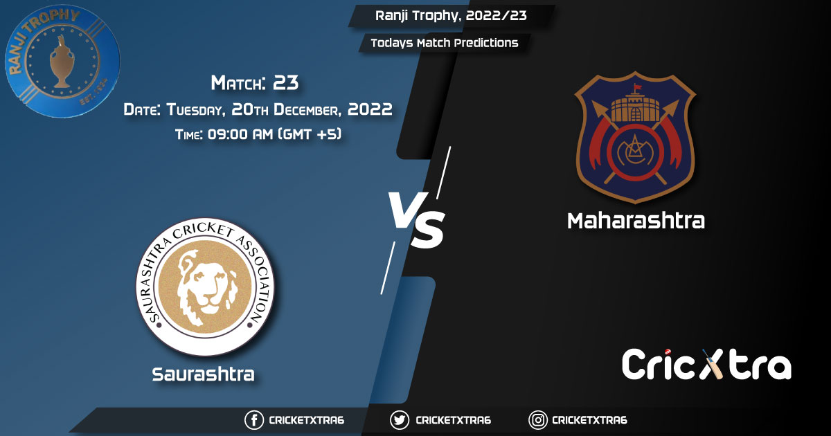 Ranji Trophy, 202223, SAU vs MAH 23rd Match Prediction, Fantasy Cricket Tips, Pitch Report and Injury Update