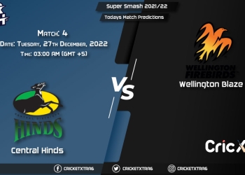 Super Smash, 202223, CS vs WF 4th Match Prediction, Fantasy Cricket Tips, Pitch Report and Injury Update