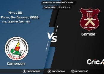 T20 WC 2024 Sub Regional Qualifier B, 2022, CMR vs GAM 26th Match Prediction, Fantasy Cricket Tips, Pitch Report and Injury Update