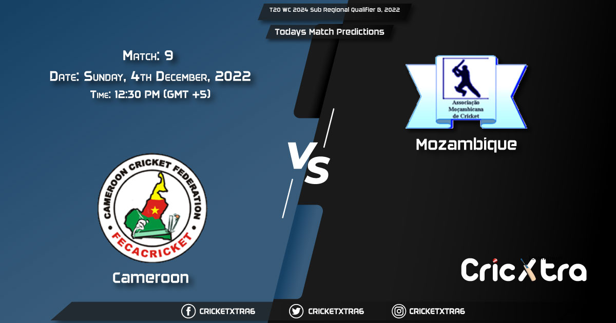 T20 WC 2024 Sub Regional Qualifier B, 2022, CMR vs MOZ 9th Match Prediction, Fantasy Cricket Tips, Pitch Report and Injury Update