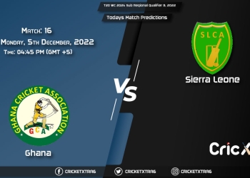T20 WC 2024 Sub Regional Qualifier B, 2022, GHA vs SRL 16th Match Prediction, Fantasy Cricket Tips, Pitch Report and Injury Update