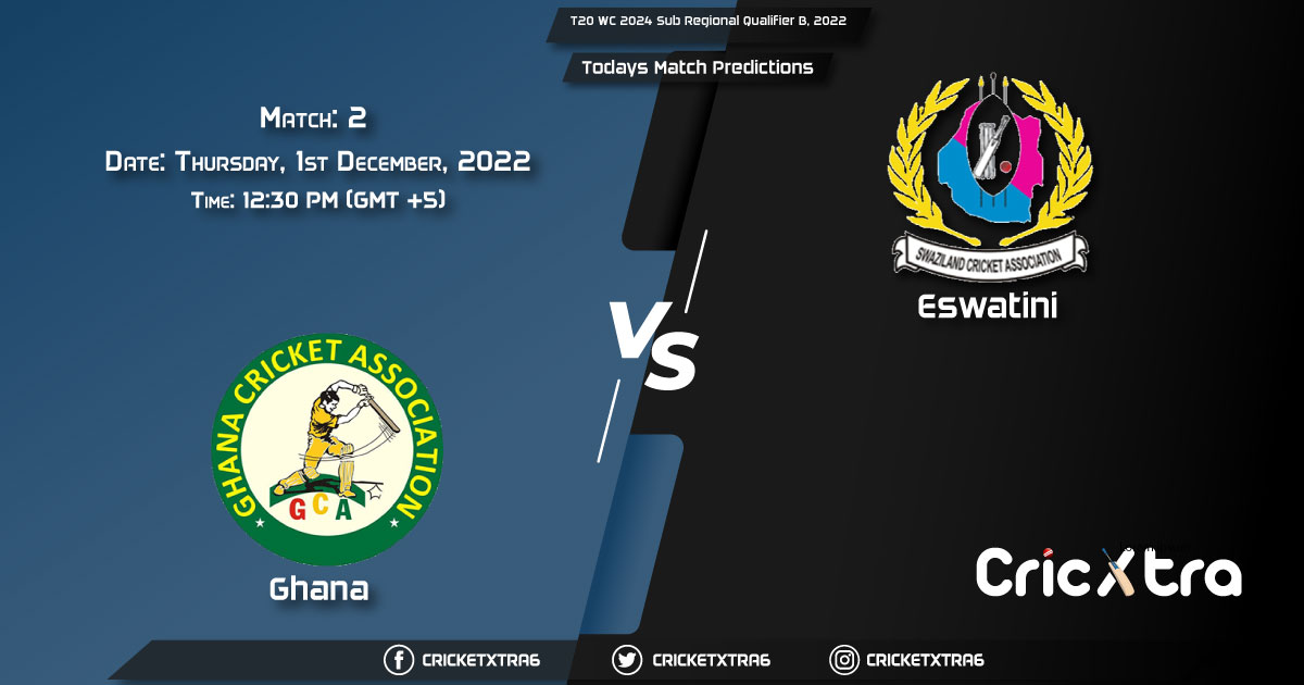 T20 WC 2024 Sub Regional Qualifier B, 2022, GHA vs SWZ 2nd Match Prediction, Fantasy Cricket Tips, Pitch Report and Injury Update