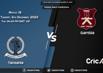 T20 WC 2024 Sub Regional Qualifier B, 2022, TAN vs GAM 19th Match Prediction, Fantasy Cricket Tips, Pitch Report and Injury Update