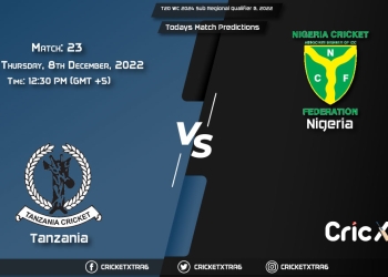T20 WC 2024 Sub Regional Qualifier B, 2022, TAN vs NIG 23rd Match Prediction, Fantasy Cricket Tips, Pitch Report and Injury Update