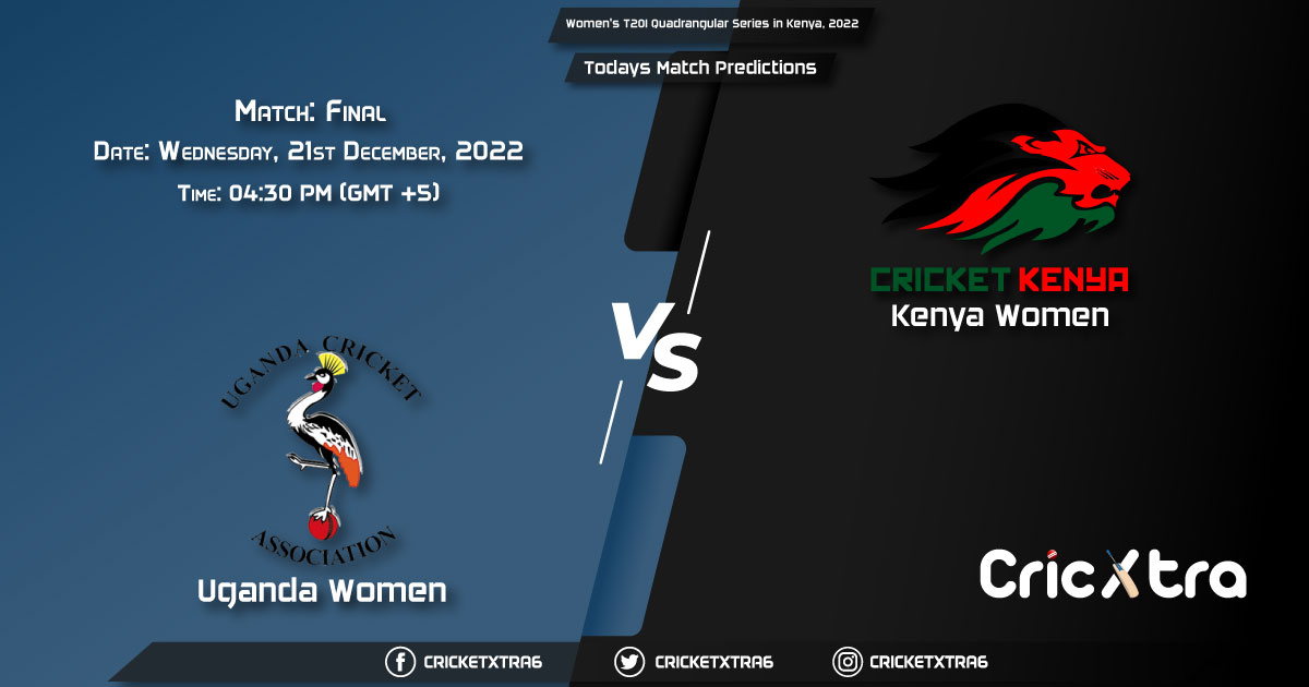 Women's T20I Quadrangular Series in Kenya, 2022, UGA-W vs KEN-W Final Match Prediction, Fantasy Cricket Tips, Pitch Report and Injury Update