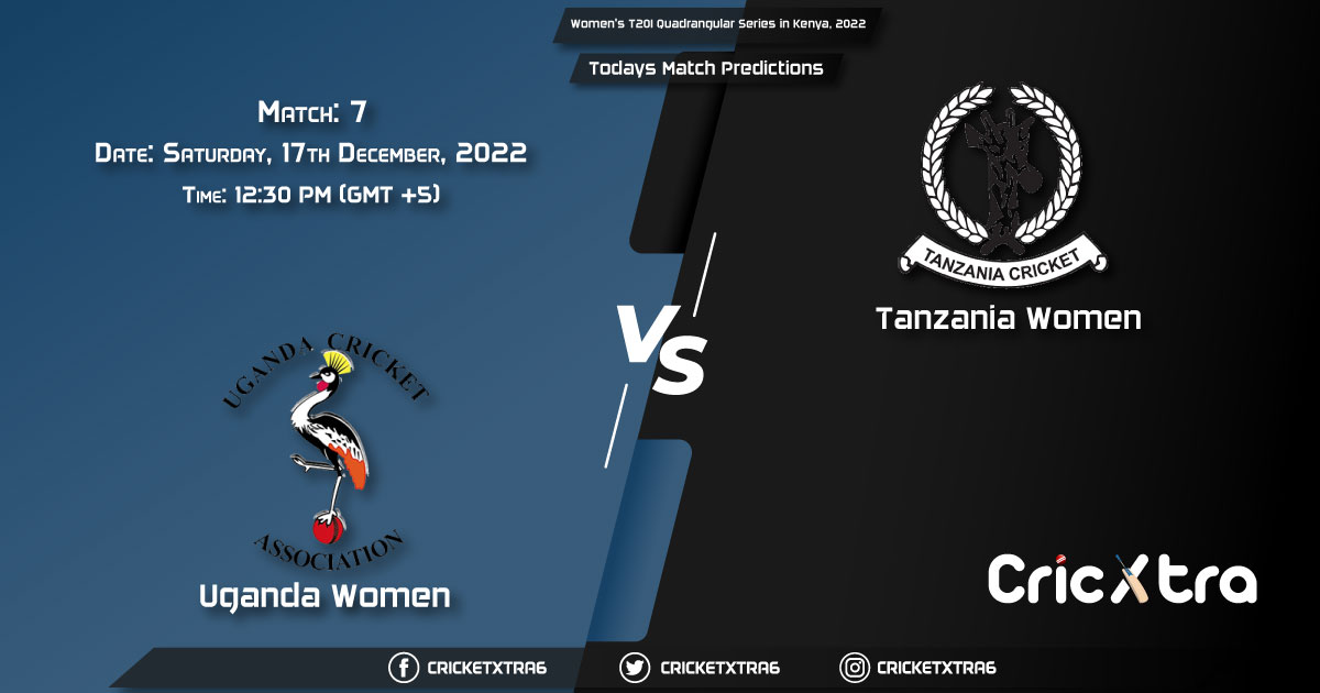 Women's T20I Quadrangular Series in Kenya, 2022, UGA-W vs TAN-W 7th Match Prediction, Fantasy Cricket Tips, Pitch Report and Injury Update