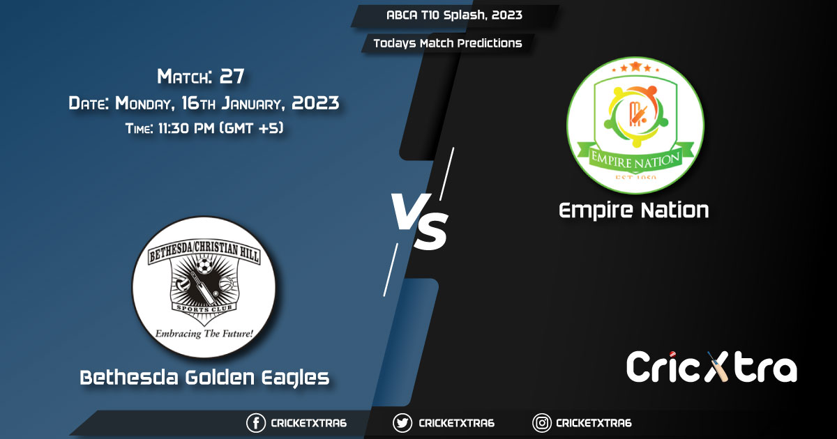 ABCA T10 Splash, 2023, BGE vs EMN 27th Match Prediction, Fantasy Cricket Tips, Pitch Report and Injury Update
