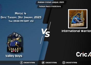 Arabian Cricket League, 2023, VB vs INW 4th Match Prediction, Fantasy Cricket Tips, Pitch Report and Injury Update
