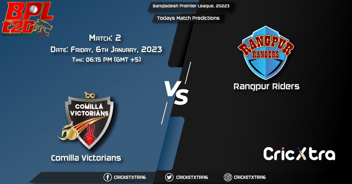 Bangladesh Premier League, 20223, CV vs RPR 2nd Match Prediction, Fantasy Cricket Tips, Pitch Report and Injury Update