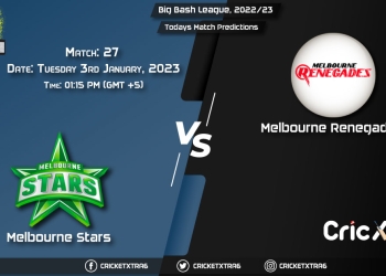 Big Bash League, 202223, STA vs REN 27th Match Prediction, Fantasy Cricket Tips, Pitch Report and Injury Update