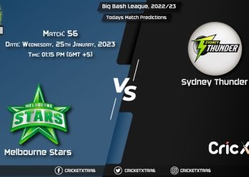Big Bash League, 202223, STA vs THU 56th Match Prediction, Fantasy Cricket Tips, Pitch Report and Injury Update