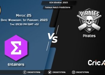 ECN Gibraltar, 2023, ETS vs PIR 25th Prediction, Fantasy Cricket Tips, Pitch Report and Injury Update