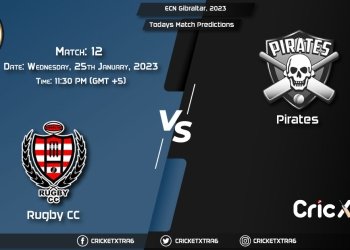 ECN Gibraltar, 2023, RGC vs PIR 12th Prediction, Fantasy Cricket Tips, Pitch Report and Injury Update