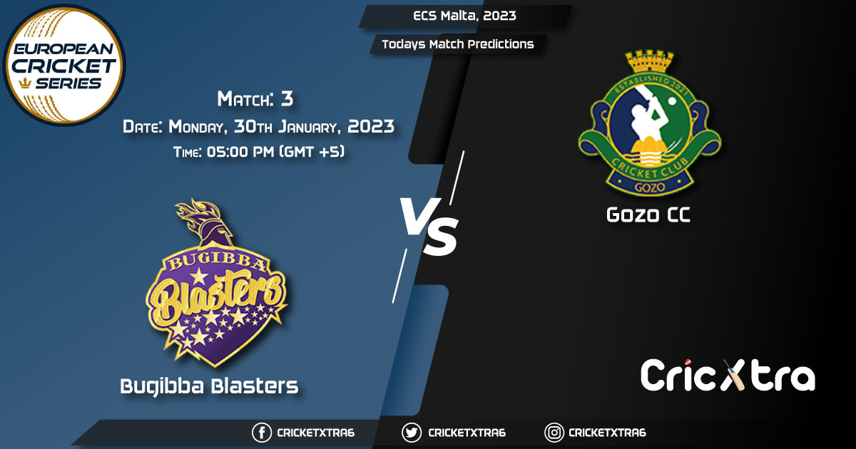 ECS Malta, 2023, BBL vs GOZ 3rd Match Prediction, Fantasy Cricket Tips, Pitch Report and Injury Update