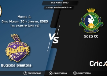 ECS Malta, 2023, BBL vs GOZ 4th Match Prediction, Fantasy Cricket Tips, Pitch Report and Injury Update